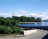 Вид на Заячий остров с Петроградской стороны