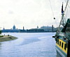 Вид на Неву с Петроградской стороны от Заячьего острова