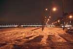 Вид на мост Александра Невского с Малоохтинского проспекта