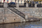 Спуск к воде за Ново-Калинкиным мостом (северный берег) Спуск к воде за Ново-Калинкиным мостом (северный берег)