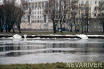 Льдины после наводнения на берегу Средней Невки Льдины после наводнения на берегу Средней Невки